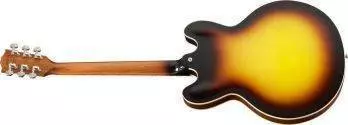 ES-335 Plain Top Semi Hollow Electric - Dot Inlay - Vintage Sunburst - Left Hand
